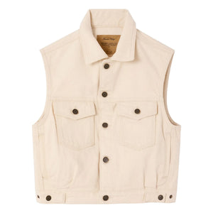 American Vintage - Chaleco vaquero sin mangas Snopdog | Crudo
