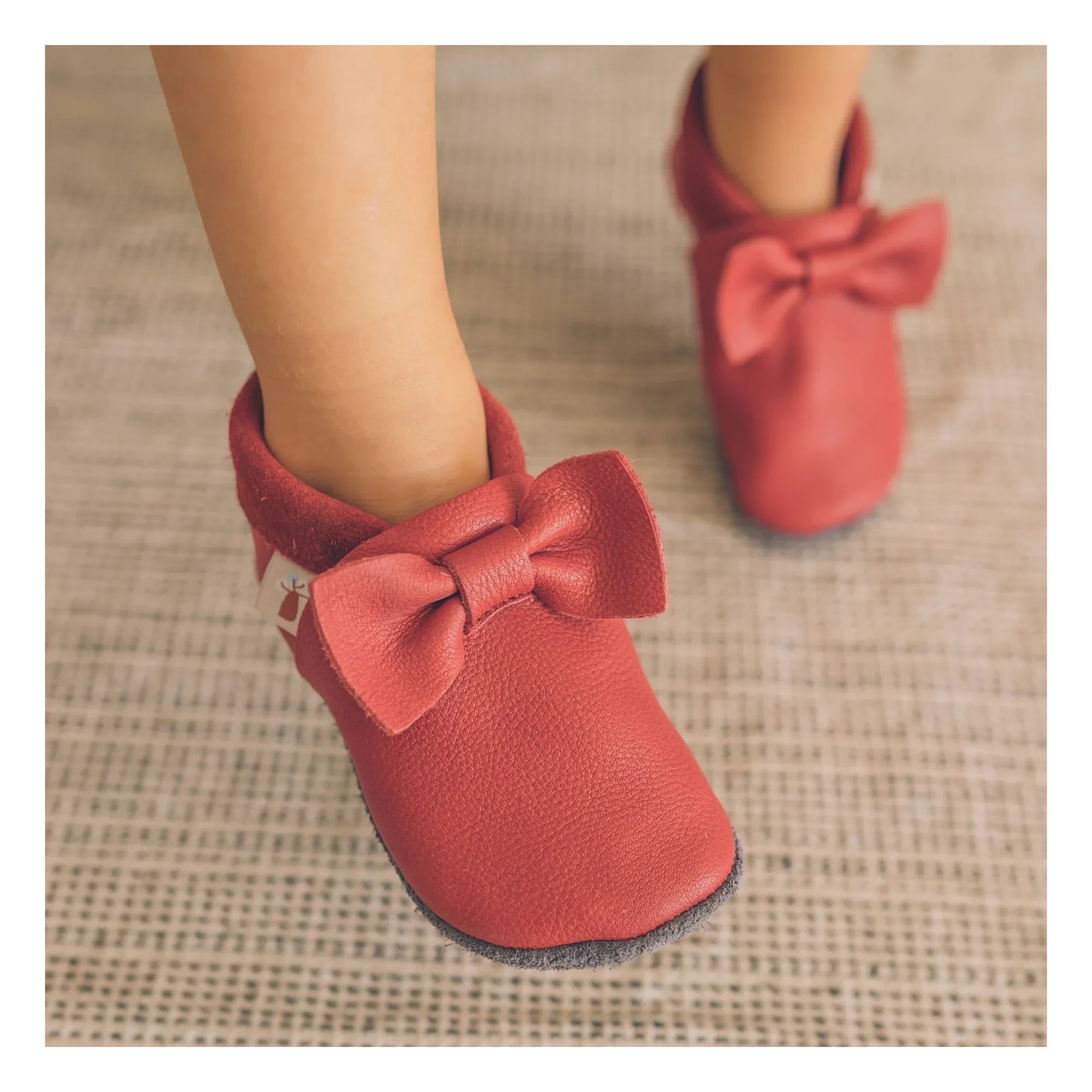 Baobaby - Pantuflas anudadas | Rojo cereza