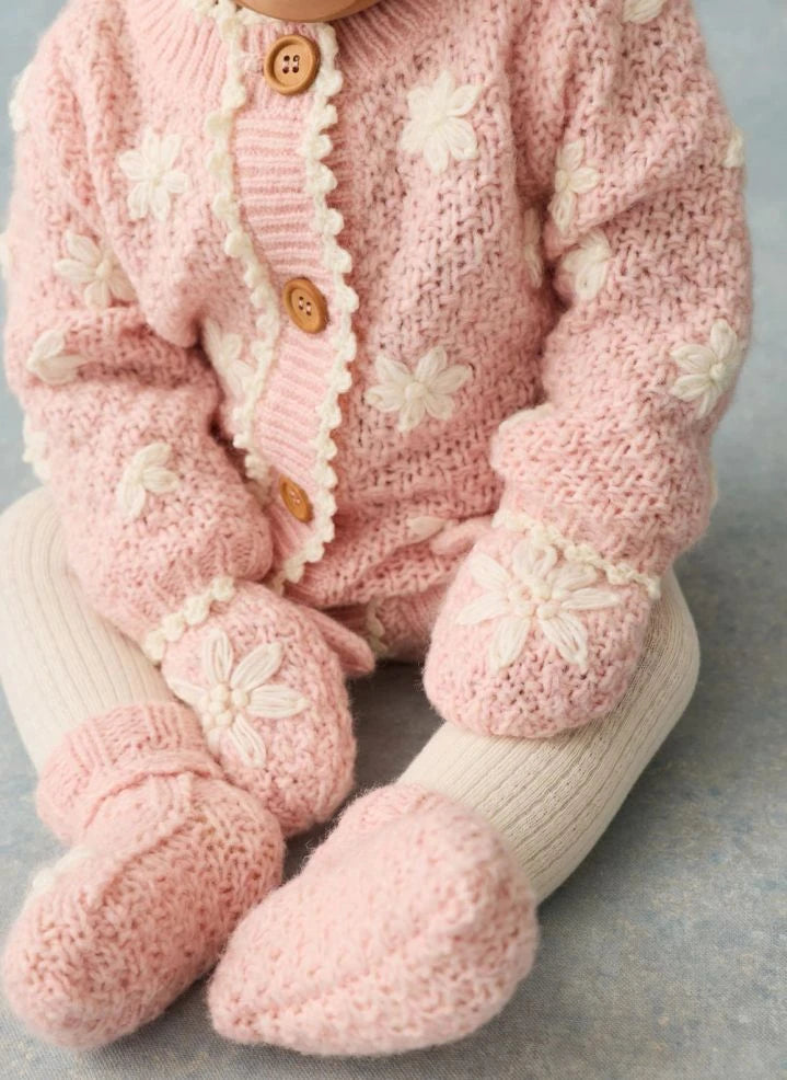 Louise Misha - Ania Guantes de lana | Rosa
