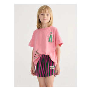 Bobo Choses - Shorts de rizo a rayas | Verde