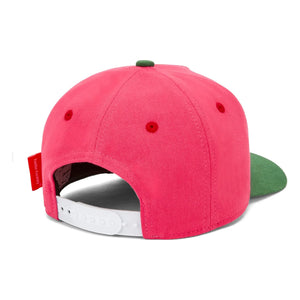Hello Hossy - Gorra con visera curva pequeña de algodón orgánico | Fucsia