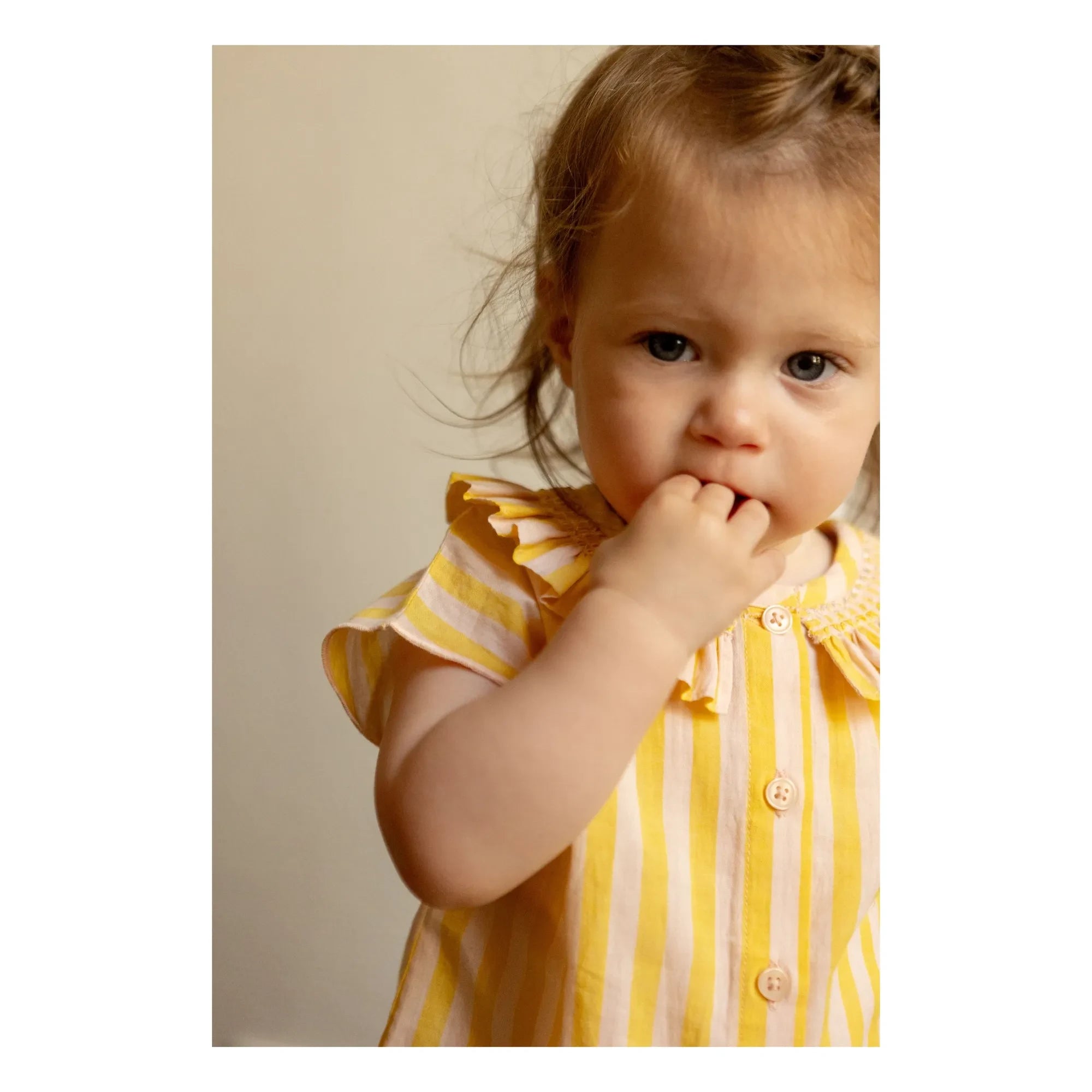 Louis Louise - Blusa a rayas Nilah | Amarillo