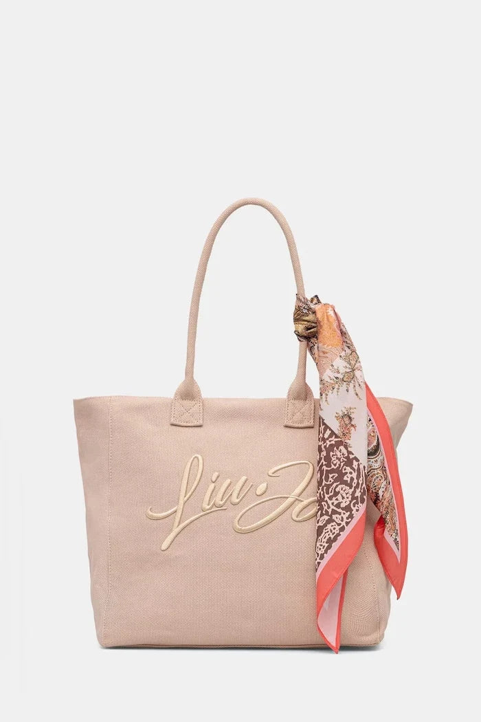 Bolso de playa de algodón para mujer Liu Jo
