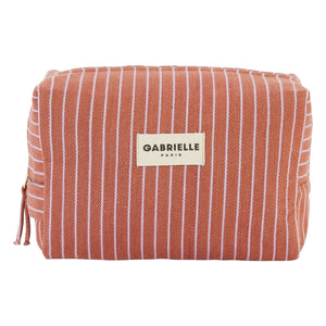 Gabrielle Paris - Neceser de rayas lila | Rosa