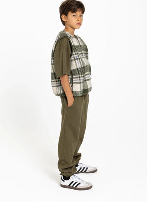 Smallable Kid - Pantalones Jogger de Algodón Orgánico | Verdigris