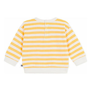 Petit Bateau - Sudadera de felpa a rayas | Amarillo