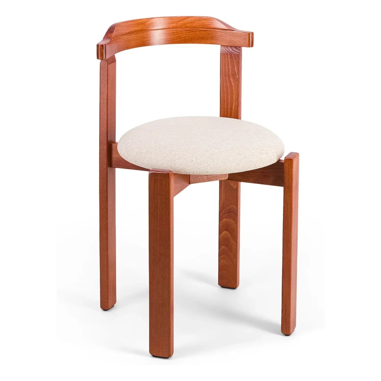 The Socialite Family - Silla Laura, tapizada con madera de haya y tela trenzada | Beige