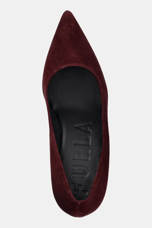 Zapatos de tacón fino de ante Furla Essential Decolleté