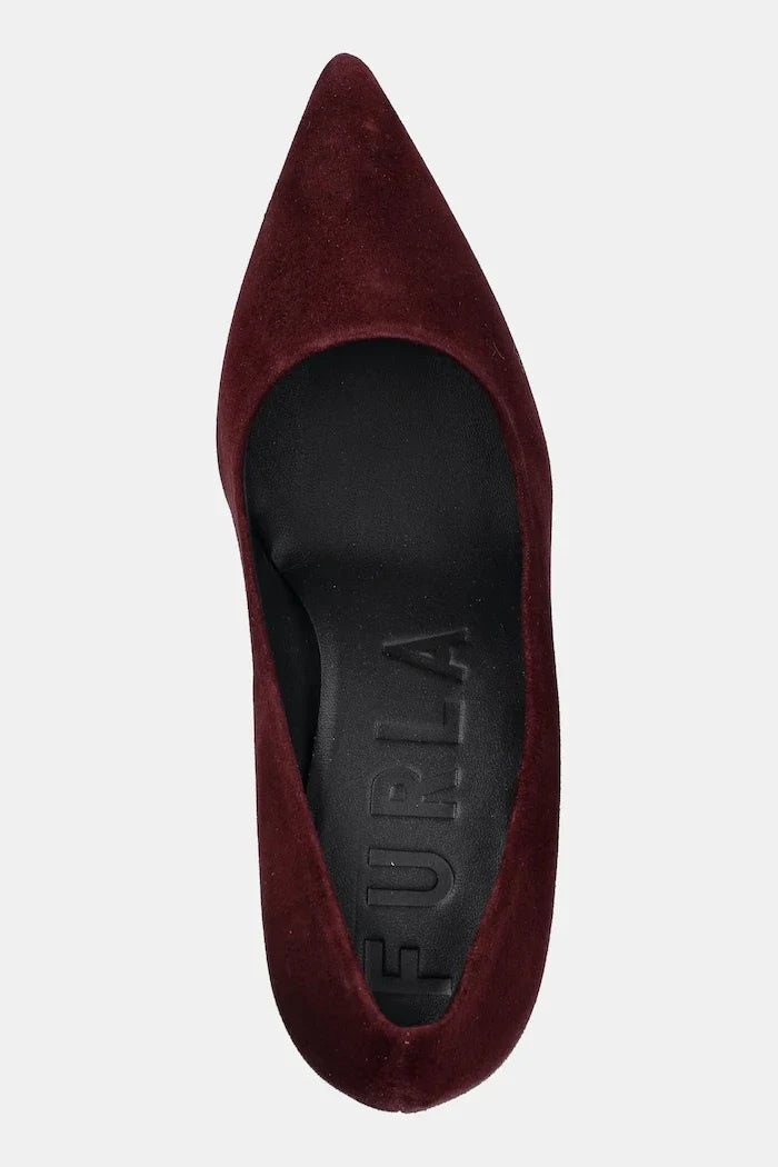 Zapatos de tacón fino de ante Furla Essential Decolleté