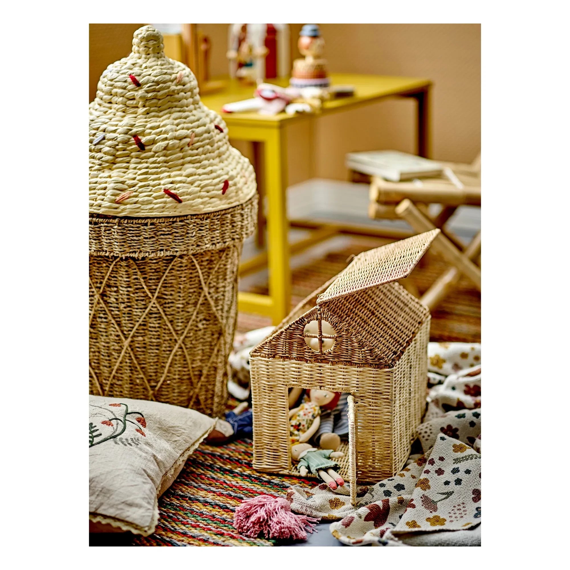 Bloomingville Mini - Cesta de almacenaje Cillie