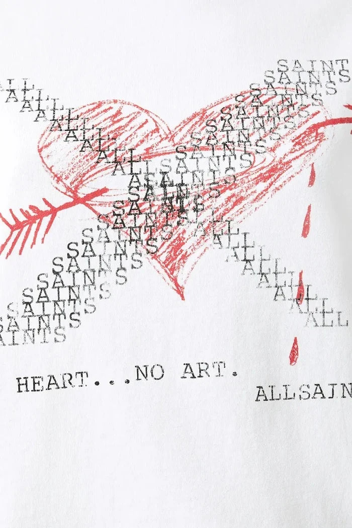 Camiseta de algodón HEARTACHE de AllSaints