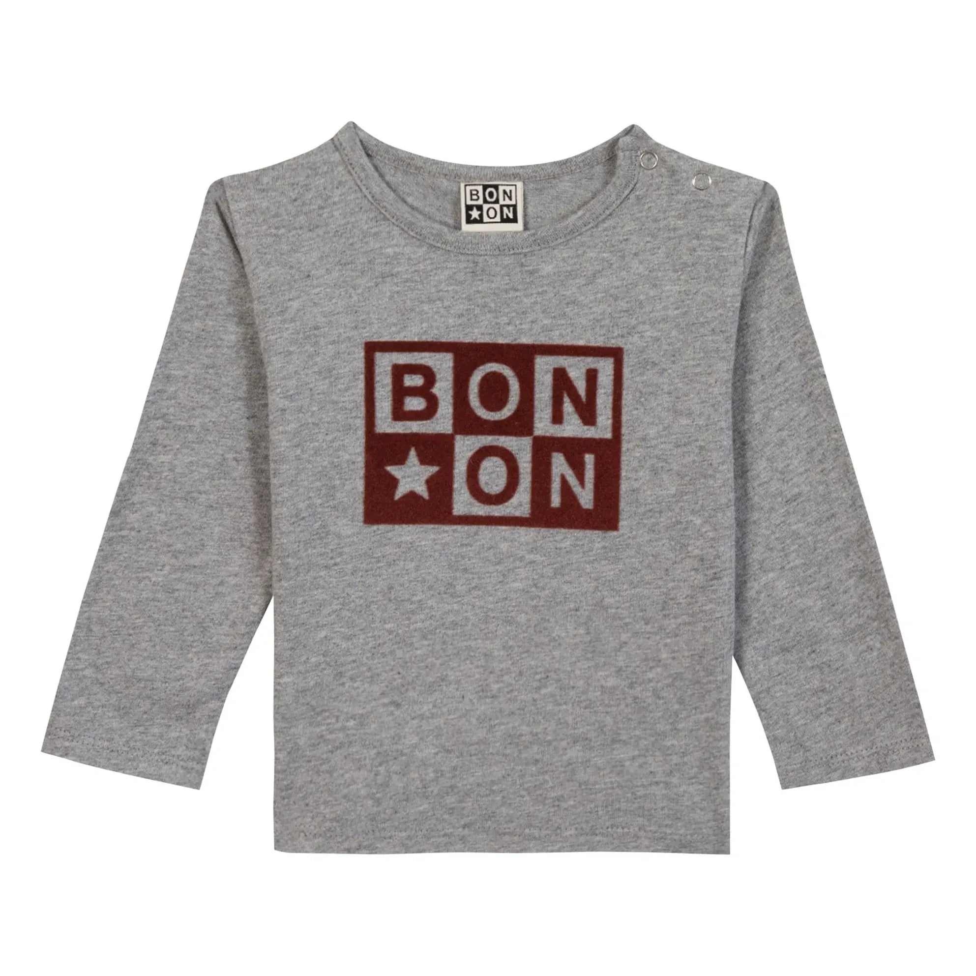 Bonton - Camiseta con logo Cab | Gris jaspeado