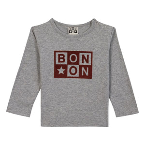 Bonton - Camiseta con logo Cab | Gris jaspeado