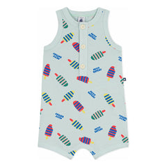 Petit Bateau - Peto corto helados | Turquesa