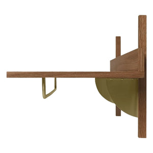 Ferm Living - Estante Sector poco profundo | Roble ahumado