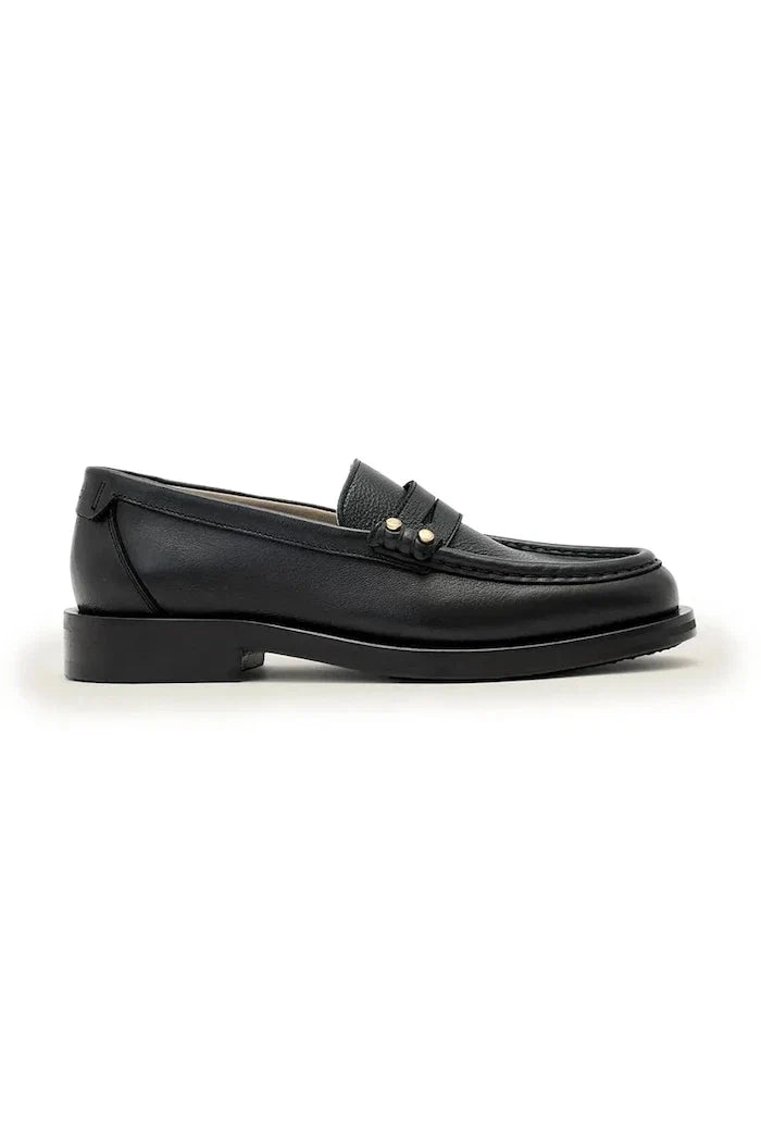 Mocasines de piel con tachuelas Bloom de AllSaints para mujer