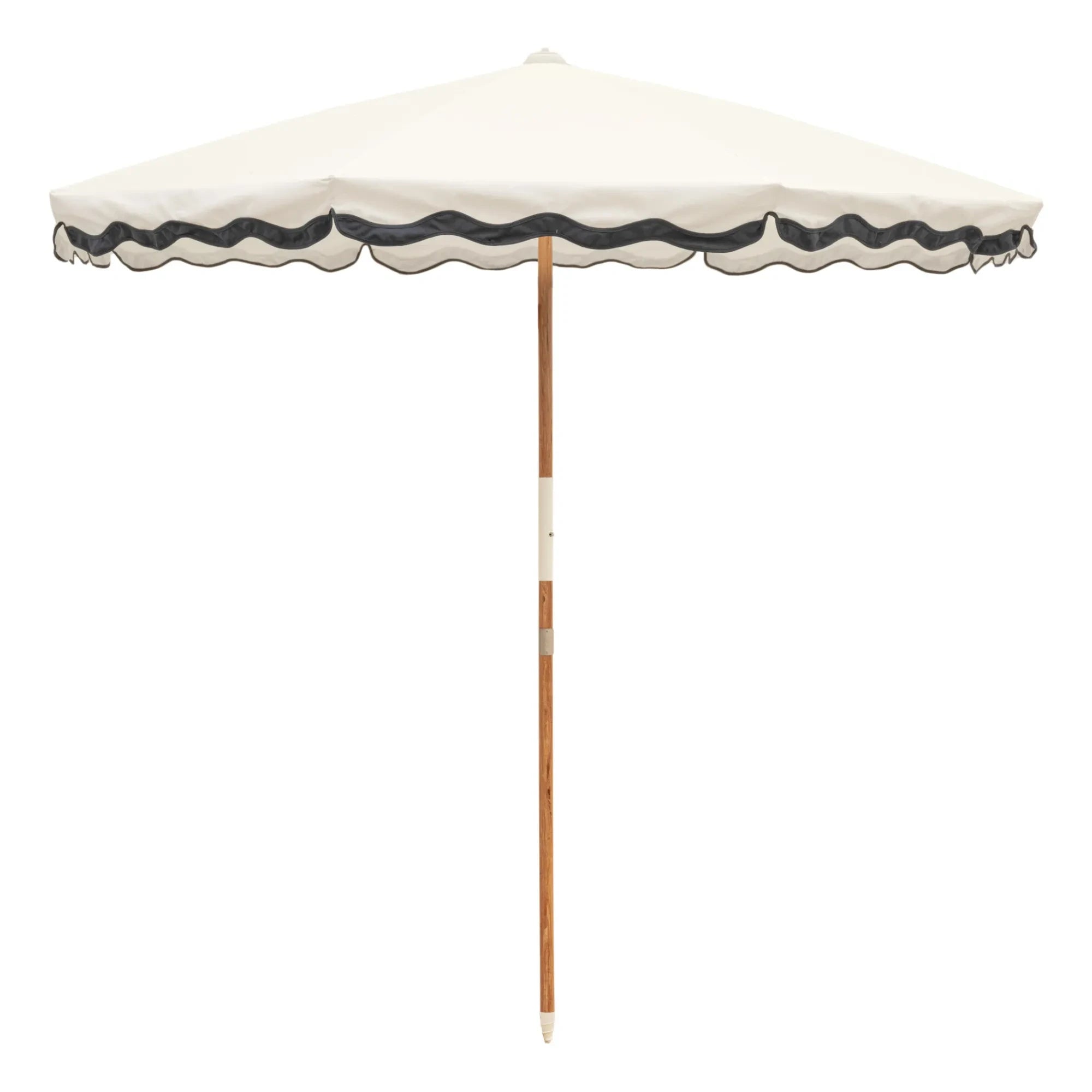 Business & Pleasure Co. - Sombrilla Amalfi de flecos | Blanco