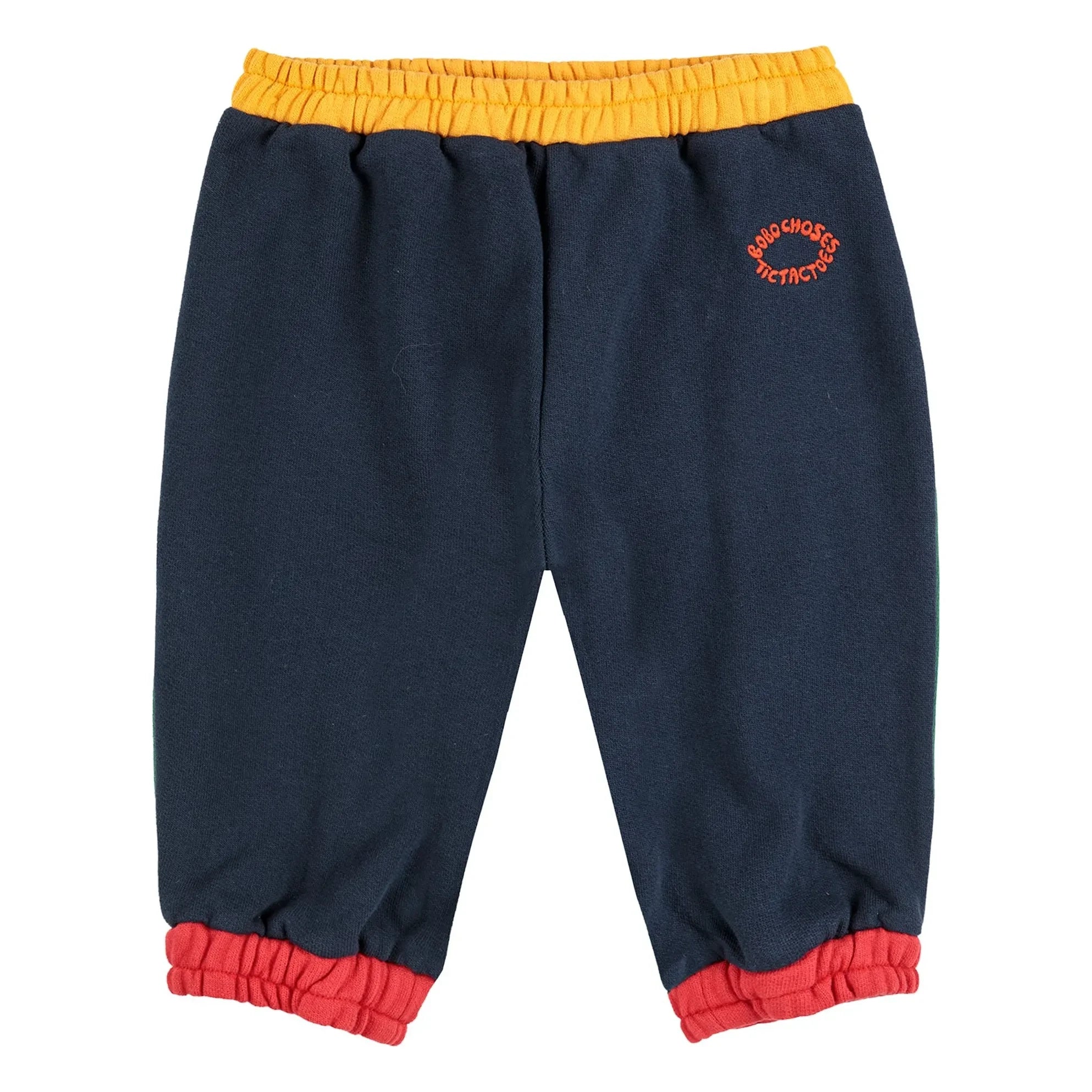 Bobo Choses - Jogger de algodón orgánico color block | Azul marino