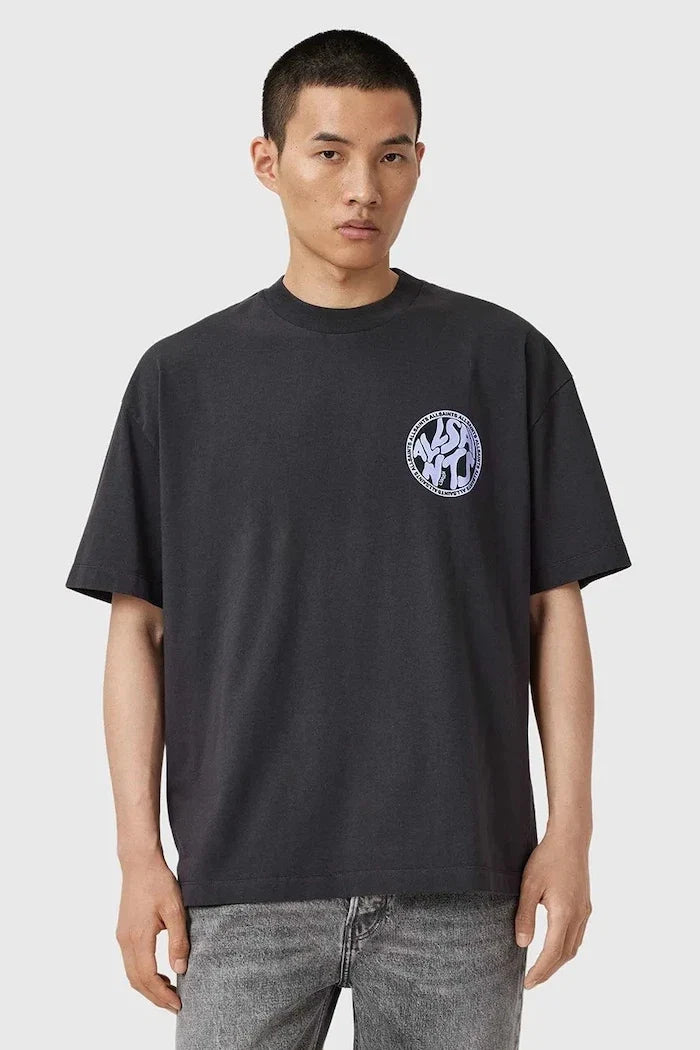 Camiseta de algodón AllSaints DISTORTION
