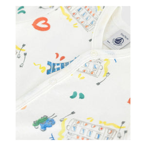 Petit Bateau - Pijama corto Opera | Blanco