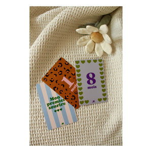 Ma petite vie - Tarjetas de hitos de los primeros 12 meses
