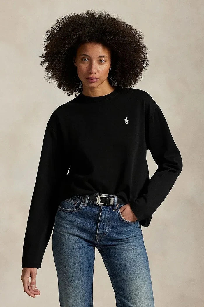 Blusa de algodón de manga larga Polo Ralph Lauren