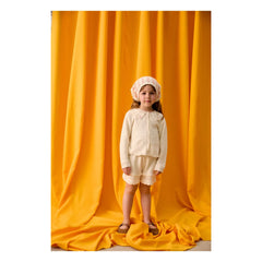 Louise Misha - Chaleco Pointelle Mynalette | Crema