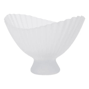 Ferm Living - Cuenco de cristal con pedestal | Blanco