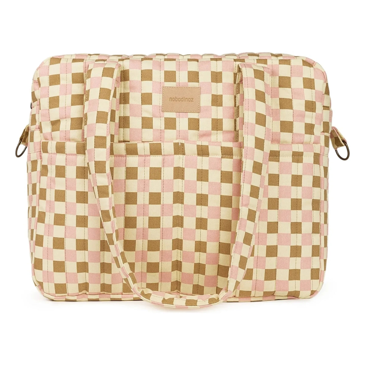 Nobodinoz - Bolso de maternidad Hyde Park Mosaic | Rosa