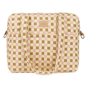 Nobodinoz - Bolso de maternidad Hyde Park Mosaic | Rosa