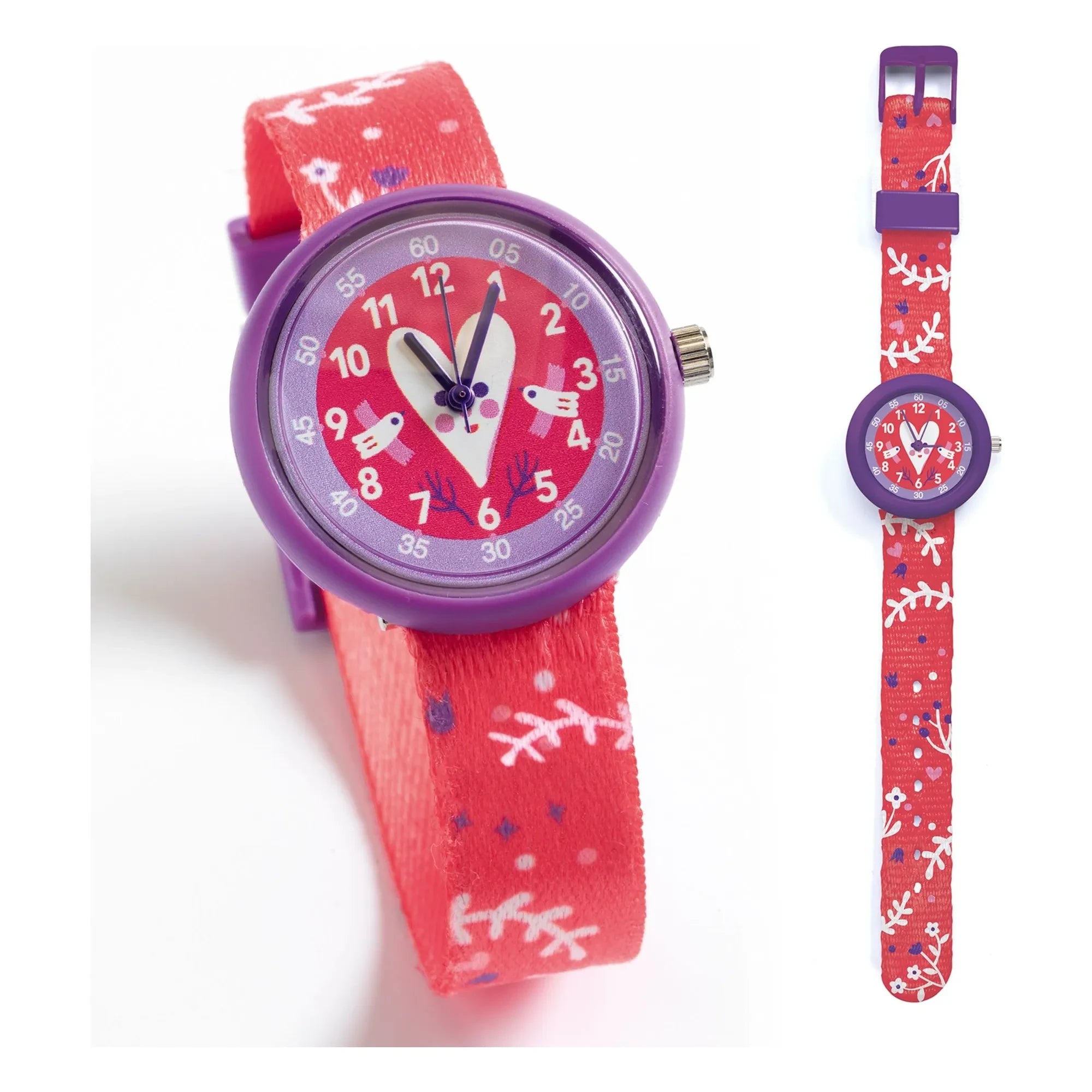Djeco - TICLOCK - Reloj Corazón | Rojo