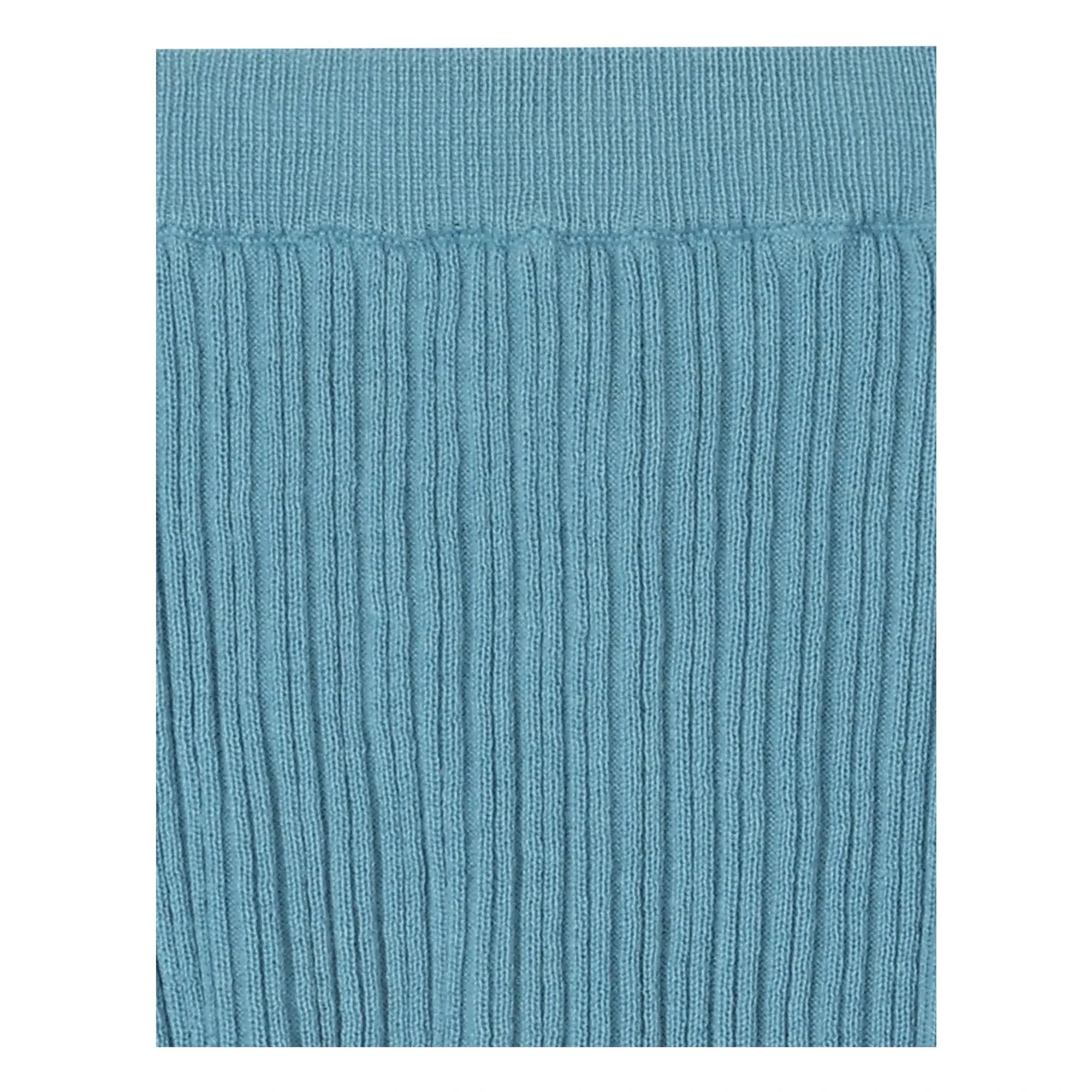 FUB - Falda Pointelle de Algodón Orgánico Calado | Azul añil