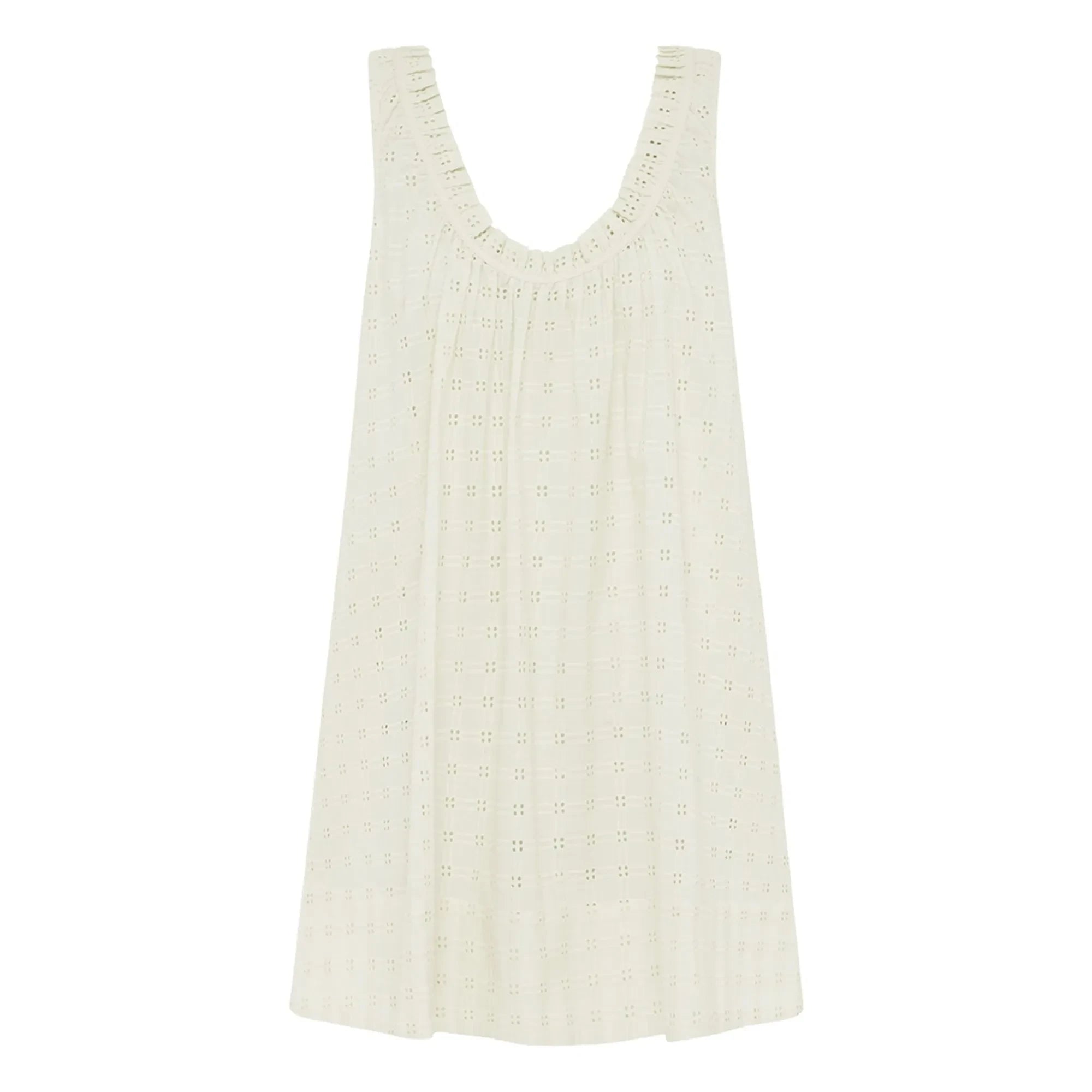 Peony - Vestido de verano bordado | Blanco