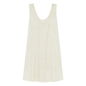 Peony - Vestido de verano bordado | Blanco
