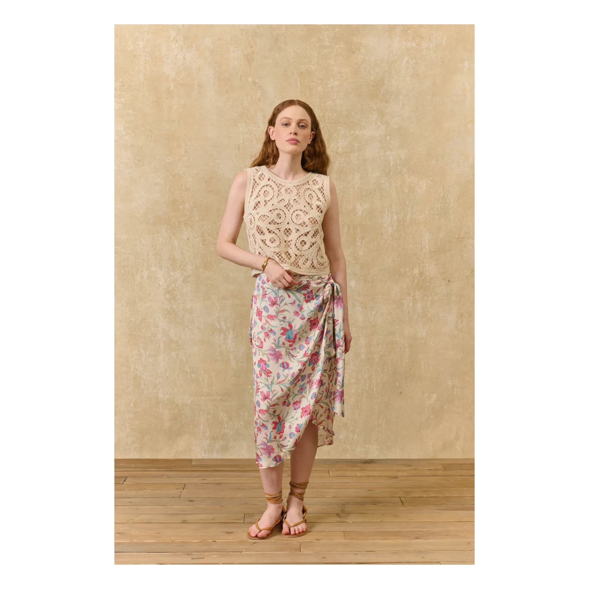 Louise Misha - Falda Penelope | Crema