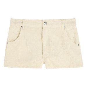 OAS - Pantalón corto bordado Raven | Crudo