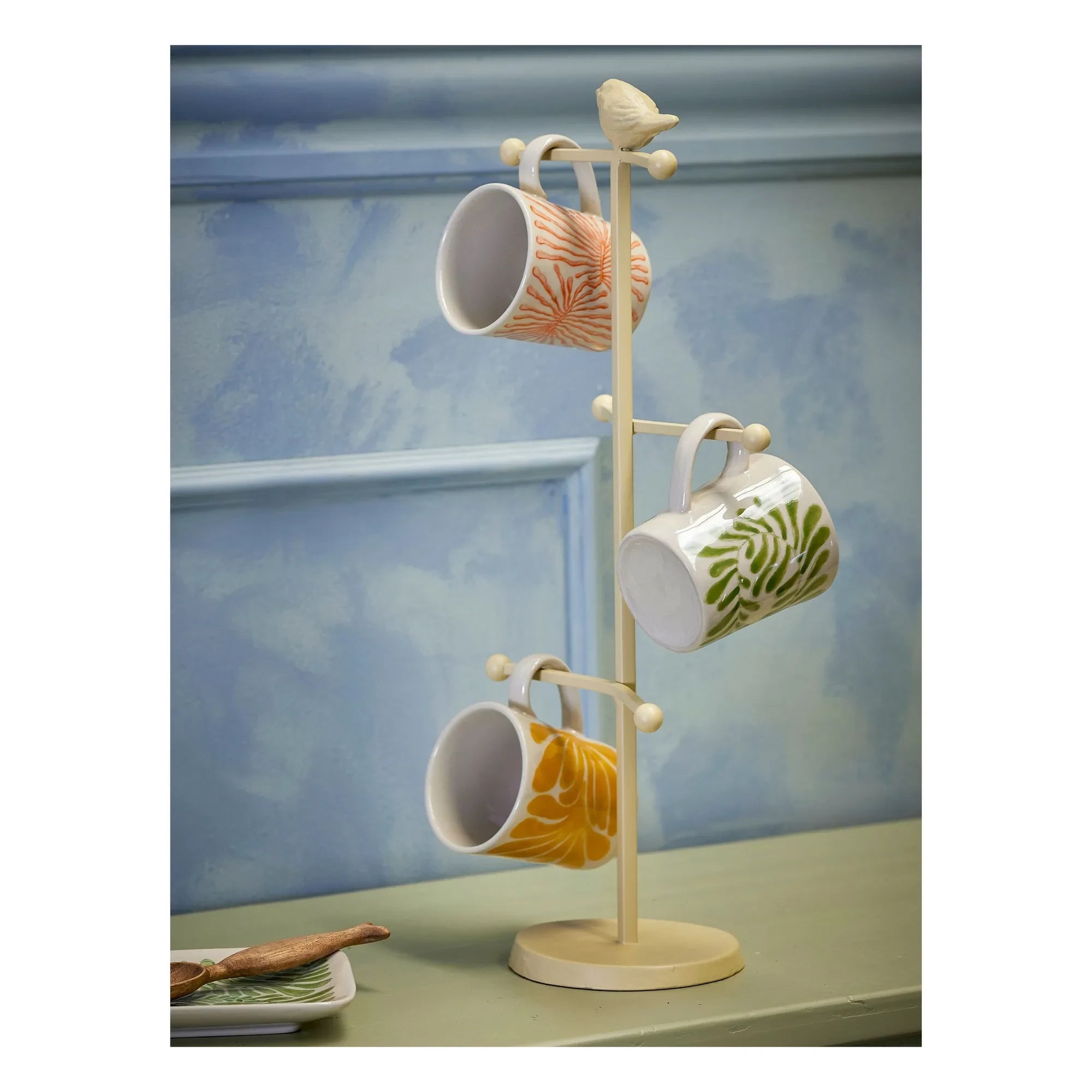 Bloomingville - Taza de cerámica de gres Fauni - Juego de 3 | Multicolor