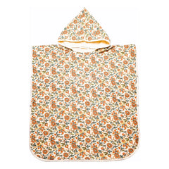 Grech & Co - Albornoz de Algodón Orgánico con Estampado Floral | Crudo