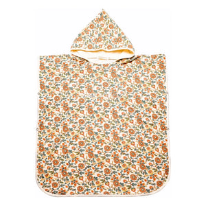 Grech & Co - Albornoz de Algodón Orgánico con Estampado Floral | Crudo