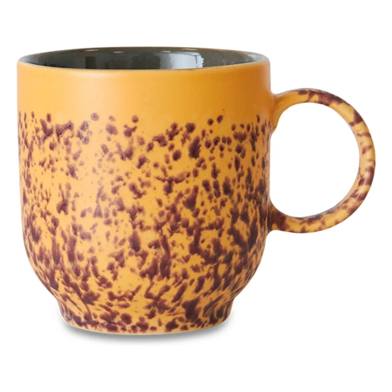 HKliving - Taza de café de gres | Naranja