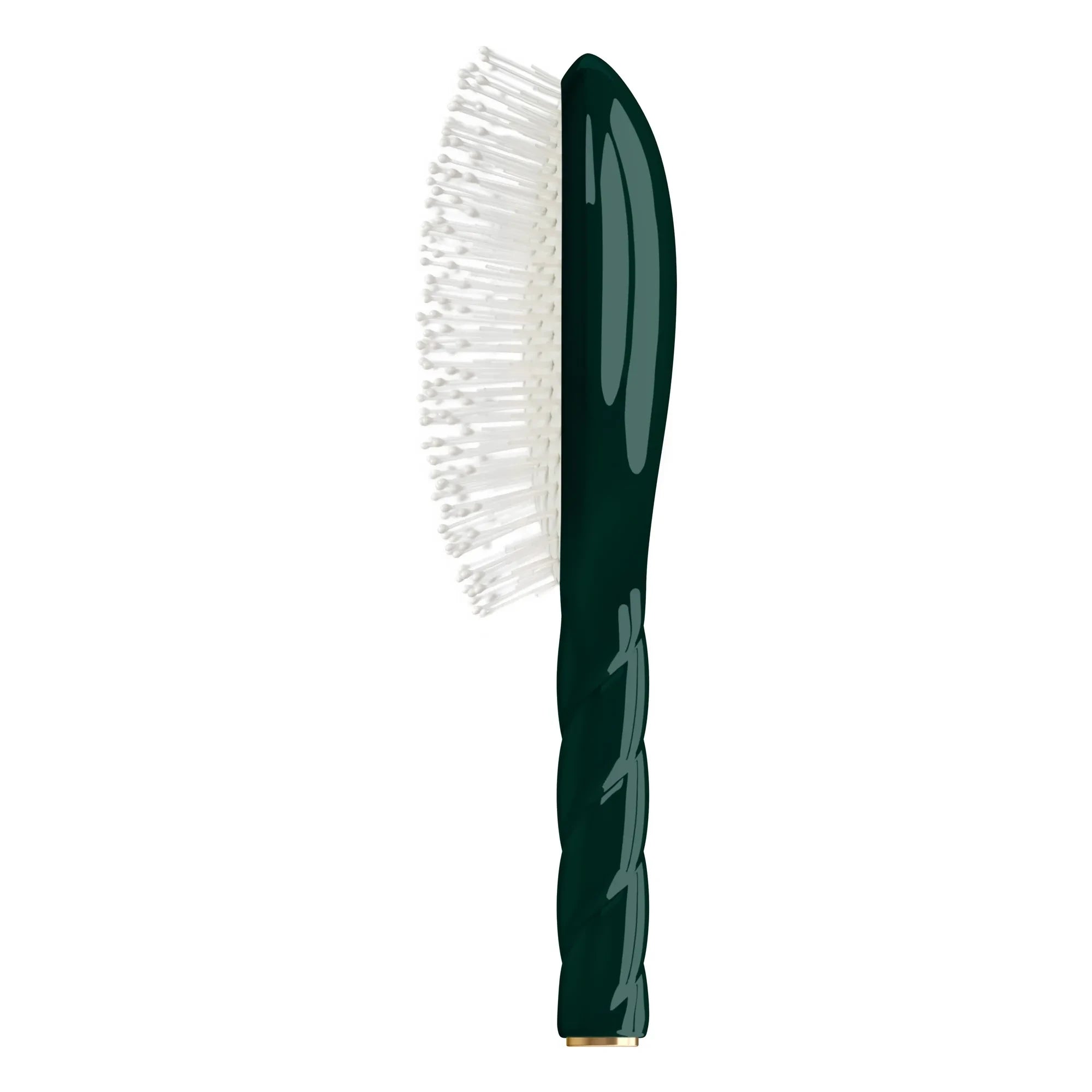 La Bonne Brosse - Cepillo de pelo Twist Nº04 - Desenredante y masajeador | Verde esmeralda