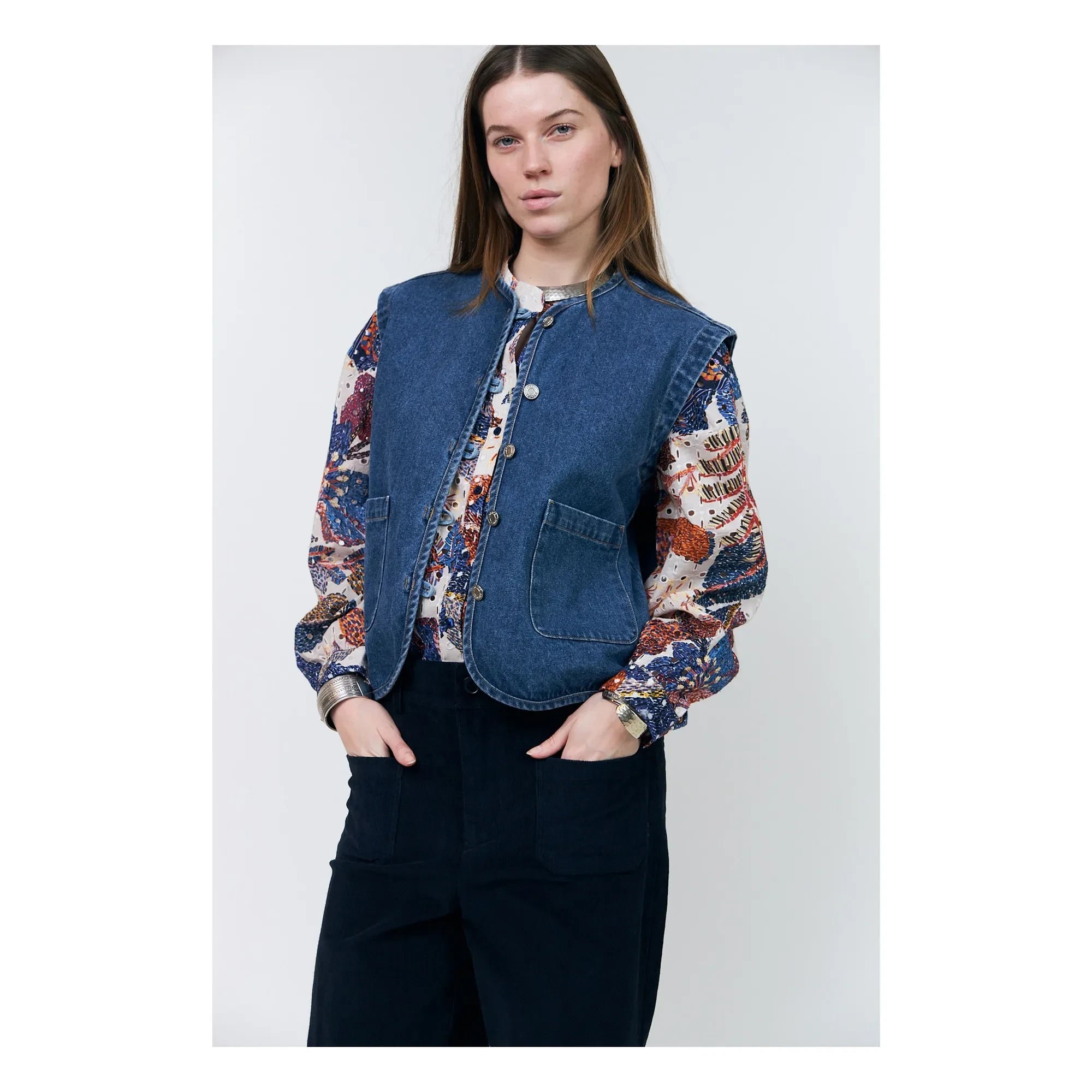 Lollys Laundry - Abbey Denim Pamuk Ceket | Mavi