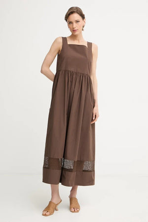 Weekend Max Mara vestido de algodón GOLA