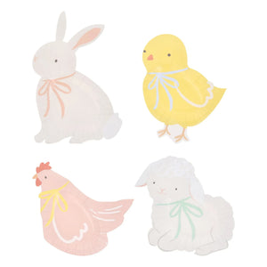 Meri Meri - Platos de Animales de Primavera - Juego de 8