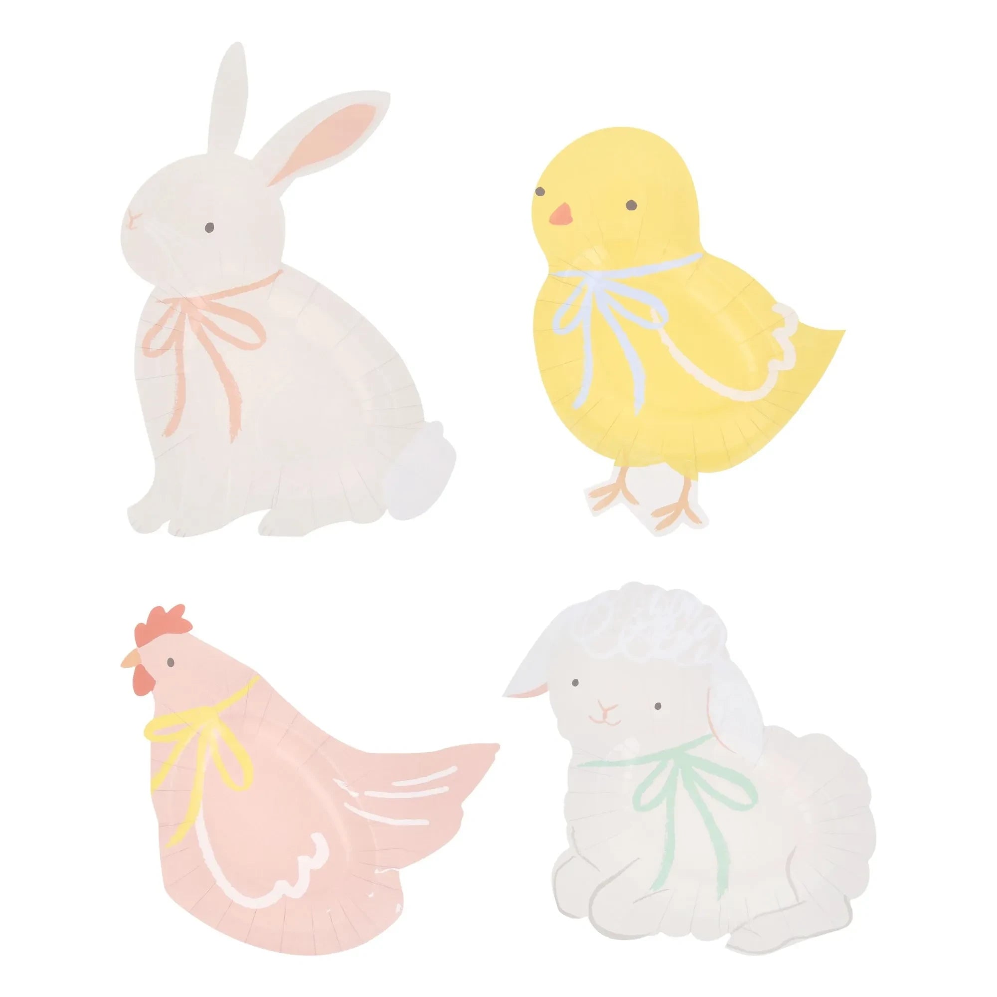 Meri Meri - Platos de Animales de Primavera - Juego de 8