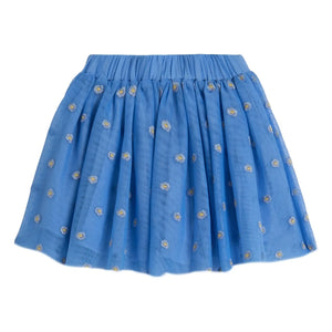 Stella McCartney Kids - Falda floral Tul Algodón orgánico | Azul