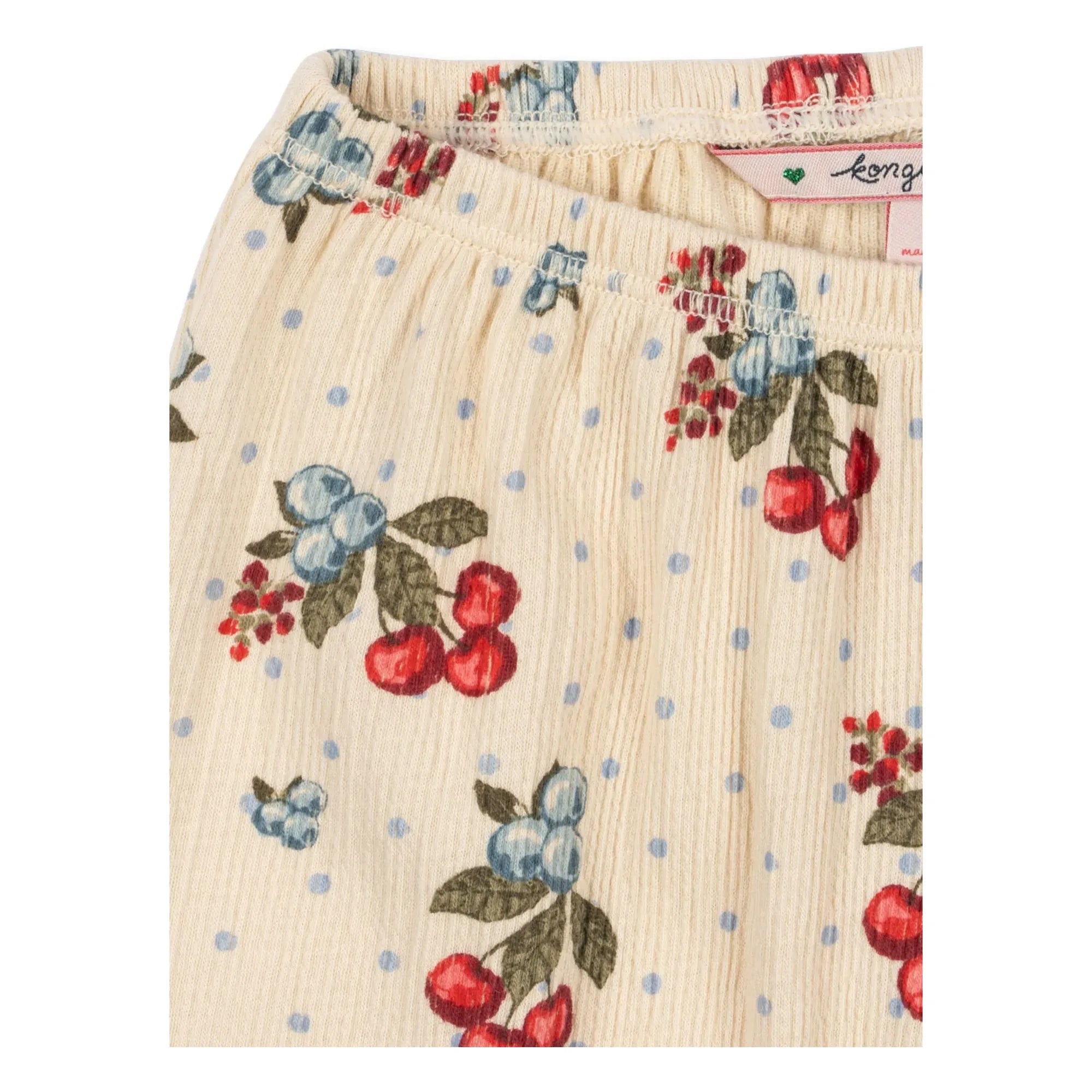 Konges Sløjd - Pantalones Chleo de Algodón Orgánico Cereza | Beige