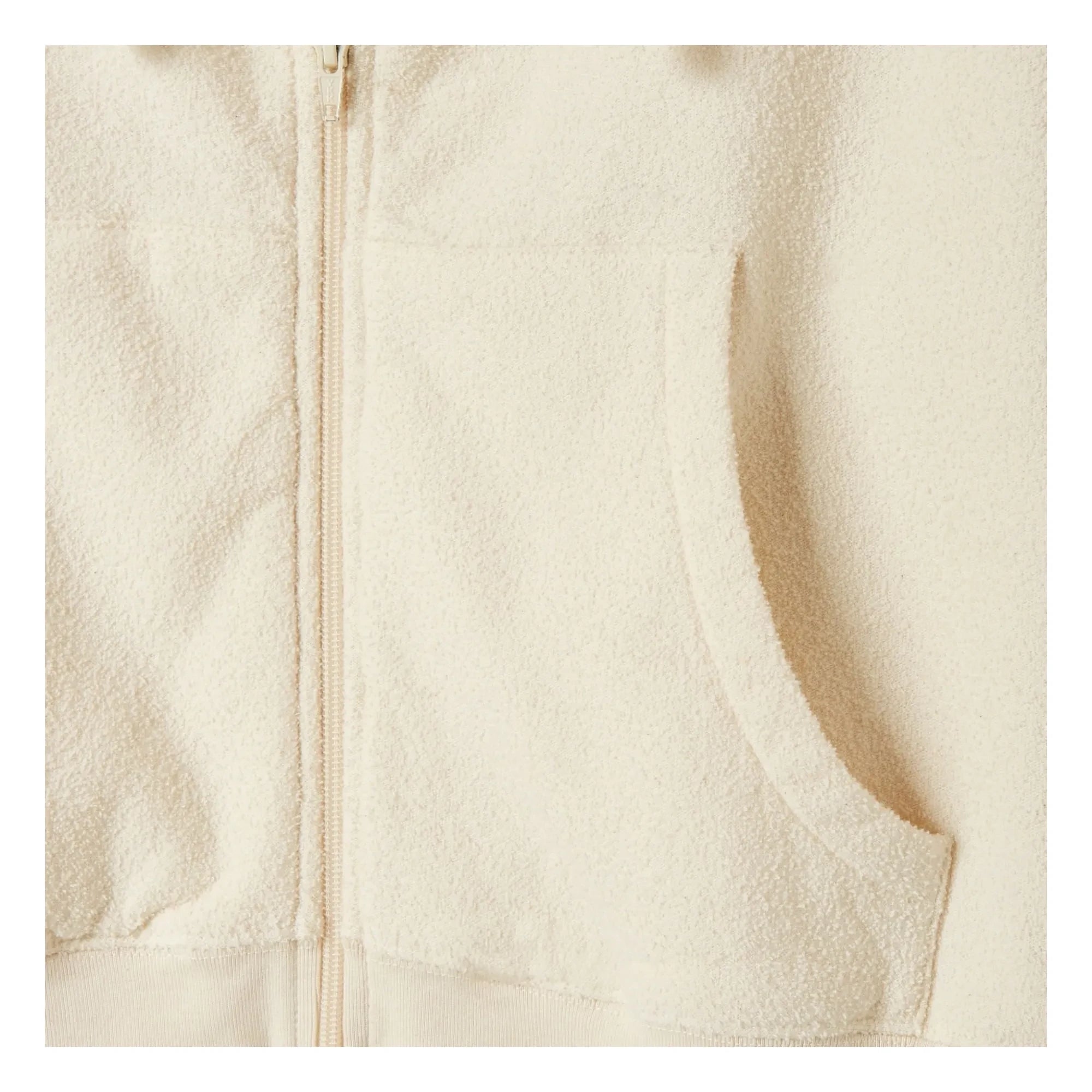 American Vintage - Sudadera con cremallera de algodón orgánico Bobypark | Crudo