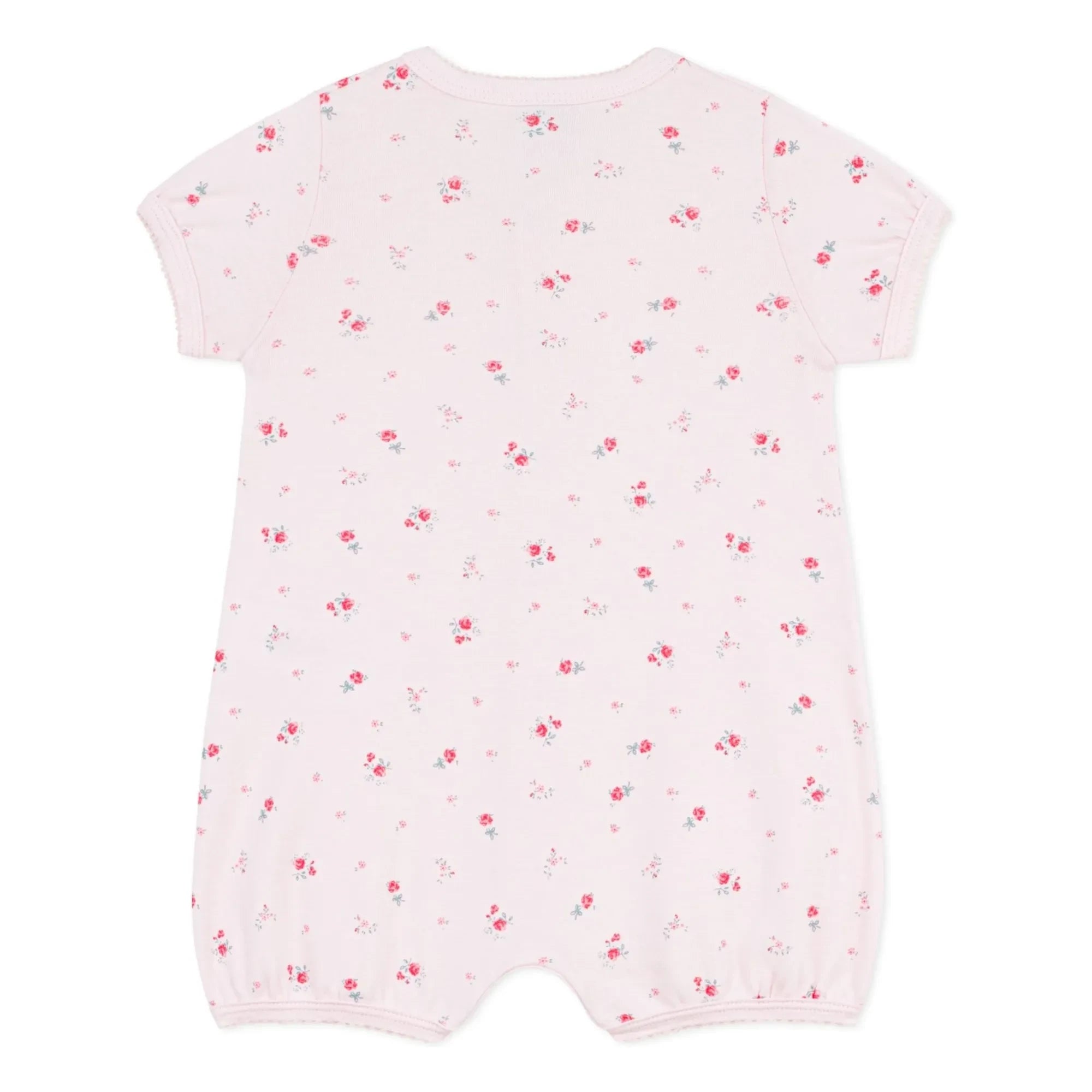 Petit Bateau - Pijama de una pieza con estampado floral | Rosa