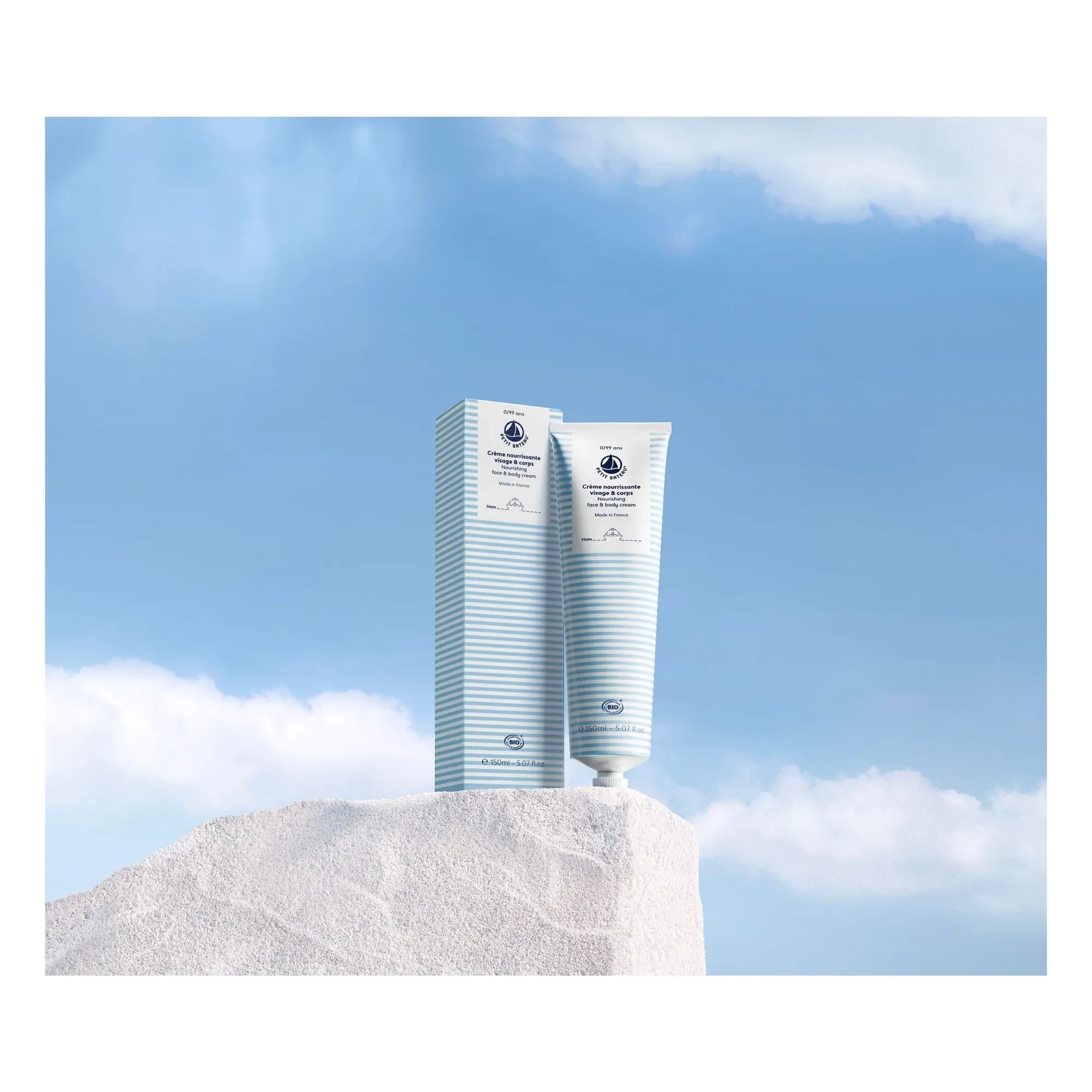 Petit Bateau - Crema nutritiva para rostro y cuerpo - 150 ml